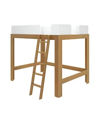 Max & Lily Mid-Century Modern High Loft Bed
