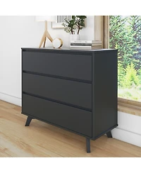 Max and Lily Solid Wood Scandinavian Drawer Dresser