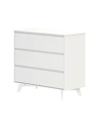 Max and Lily Solid Wood Scandinavian 3 Drawer Dresser
