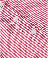 MeMoi Little Girls Striped Solid The Favorite Purse Cotton-Rich A-Line Dress