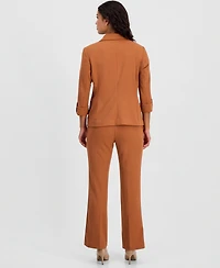 Ak Anne Klein Petite 3/4-Sleeve One-Button Blazer