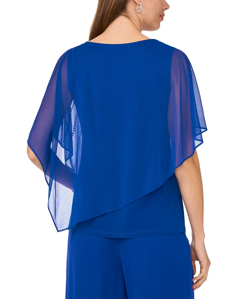 Msk Women's Crewneck Short-Sleeve Top