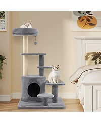 Cozito Cat Tower 40 inch Multi-Level with Condo and Jingle Ball