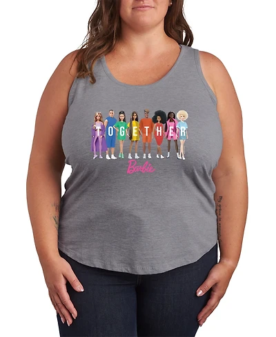 Hybrid Apparel Plus Barbie Together Pride Racerback Graphic Tank Top