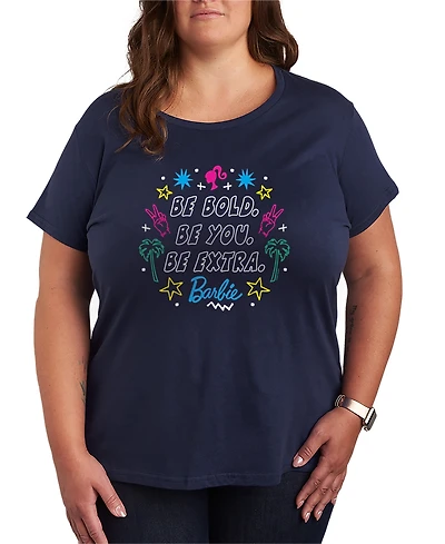 Hybrid Apparel Plus Barbie be Bold Short-Sleeve Graphic T-Shirt