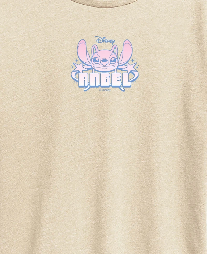 Hybrid Apparel Plus Lilo Stitch Angel Y2K Short-Sleeve Graphic T-Shirt