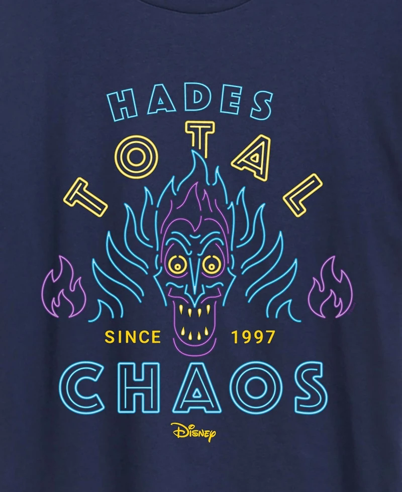 Hybrid Apparel Plus Disney Villains Hades Total Chaos Neon Short-Sleeve Graphic T-Shirt