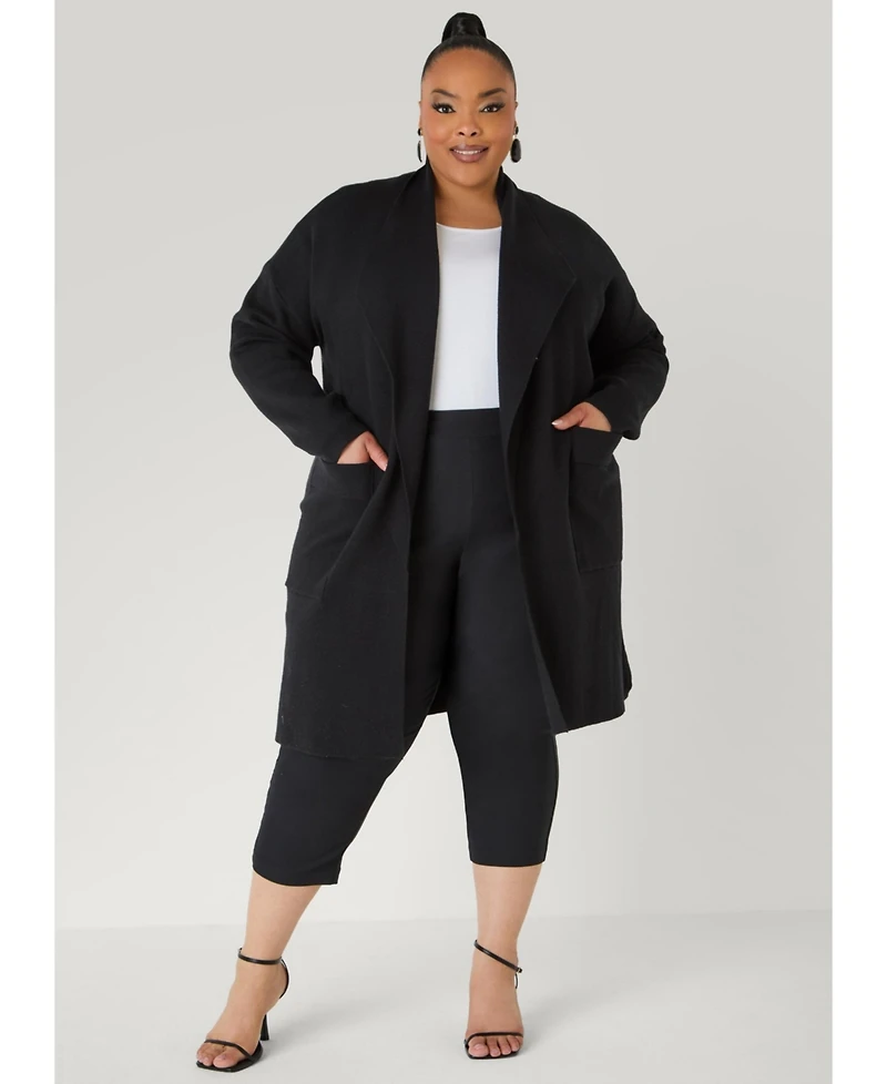 Ashley Stewart Women's Shawl Collar Cardigan