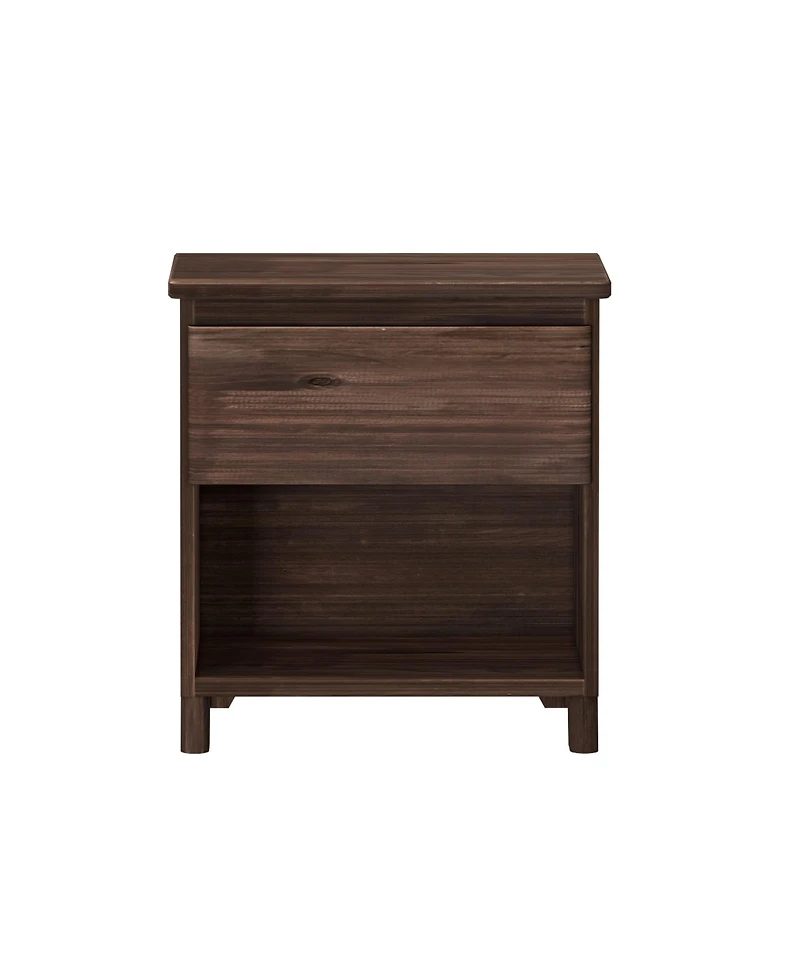 Max and Lily Solid Wood Farmhouse 1 Drawer Nightstand