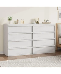 gaomon 8 Drawer Dresser for Bedroom, Modern Wooden Chest of Drawers Dresser Organizer