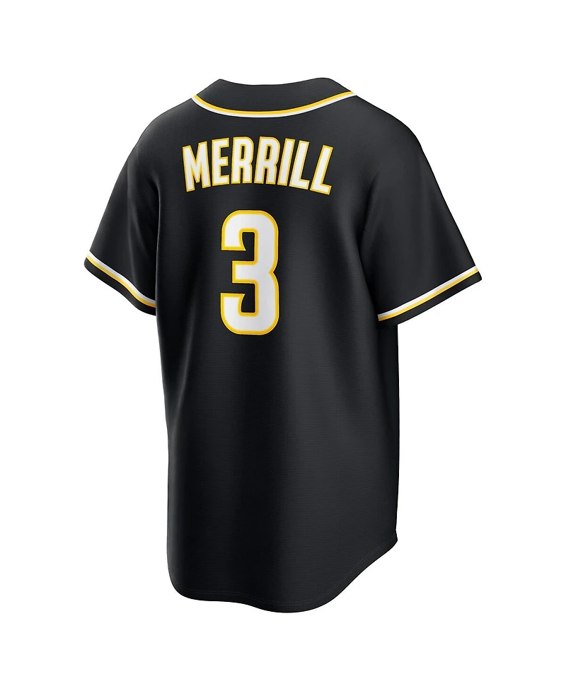 Nike Men's Jackson Merrill Black San Diego Padres 2026 Replica Fashion Jersey