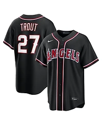 Nike Men's Mike Trout Black Los Angeles Angels 2026 Replica Fashion Jersey