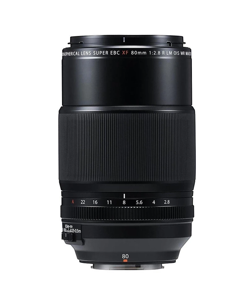 Fujifilm Xf 80mm f/2.8 R Lm Ois Wr Macro Lens, Black, Bundle with Vanguard Veo 3 Go 235AB Al Travel Tripod, Cleaning Kit, Cleaning Cloth
