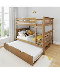 Max & Lily Full Over Bunk Bed With Trundle