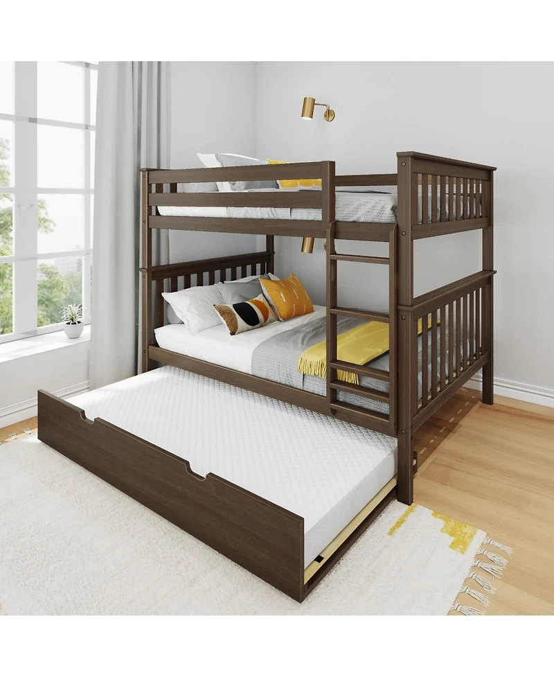 Max & Lily Full Over Bunk Bed With Trundle