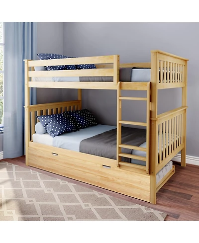 Max & Lily Full Over Bunk Bed With Trundle