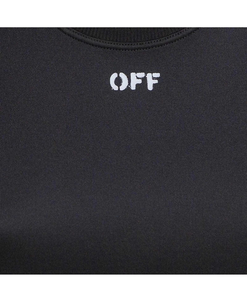 Pre-Owned Off-White Women's Pre-Owned Jersey Active Wear T-Shirt And Leggings Set