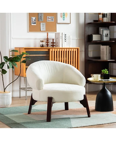 Dyhome 25.98'' Upholstered Fabric Accent Chairs Armchair