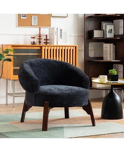 Dyhome 25.98'' Upholstered Fabric Accent Chairs Armchair