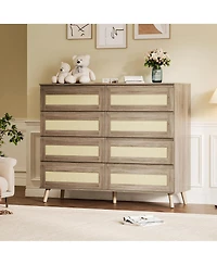 gaomon Rattan Drawer Dresser