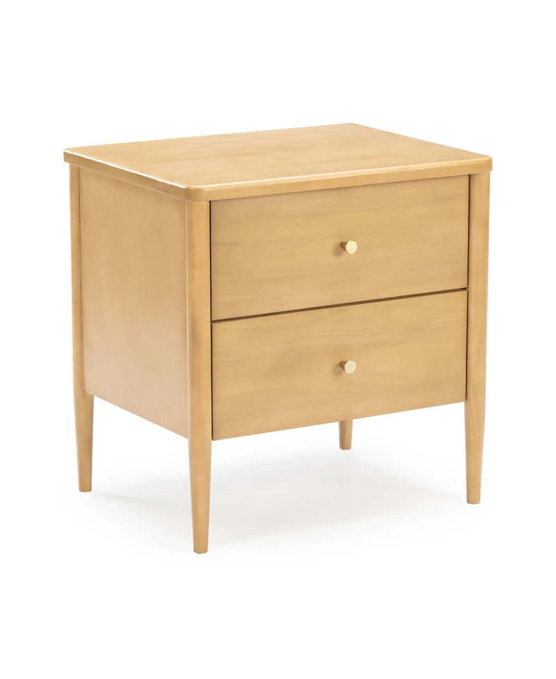 Max & Lily Harbor 2-Drawer Nightstand, Blonde