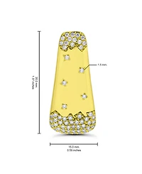 Christian Siriano New York 14k Gold-Plated Sprinkle Pave Post Earrings