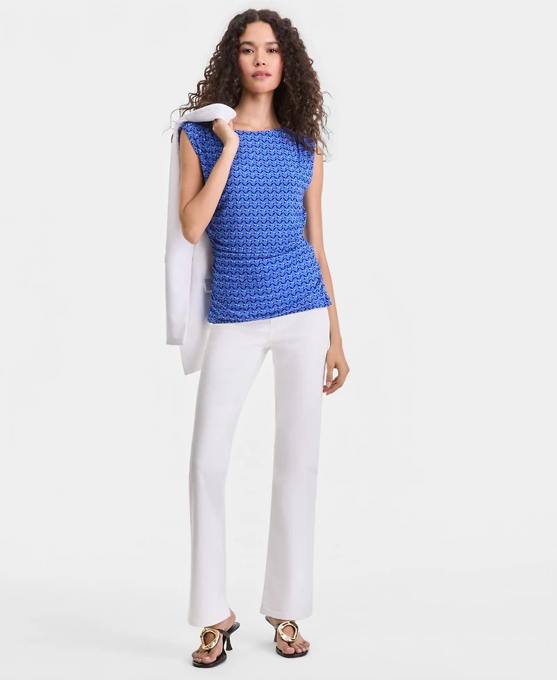 I.n.c. International Concepts Women's Sleeveless Printed Mesh Top, Macy's Exclusive