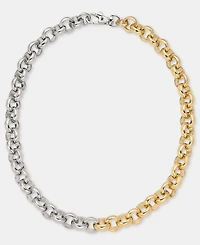 Dkny Round Chain 17" Collar Necklace
