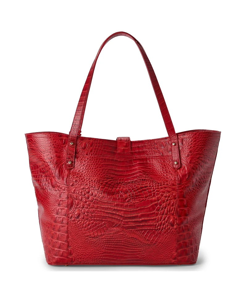 Brahmin All Day Extra-Large Leather Tote Handbag