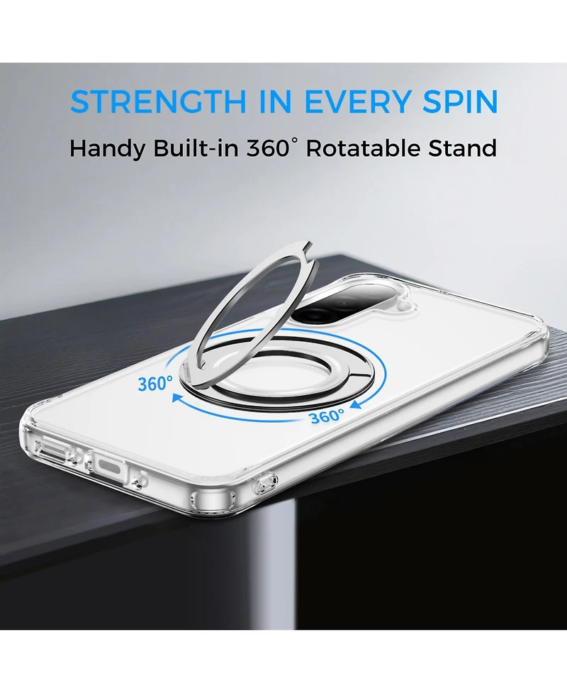 Alpha Digital Samsung Galaxy A17 5G Case: Magnetic Ring Stand, Shockproof