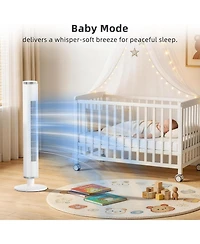 Cowsar 41" Tower Fan, 6 Speeds, 4 Modes, Timer, Oscillating