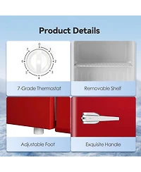 Cowsar 1.2 Cu.Ft Mini Freezer, Upright Freezer with Adjustable Temp