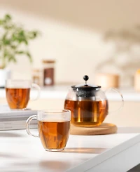 Bodum Bistro Set of 6 Single Wall Glass Coffee Mugs