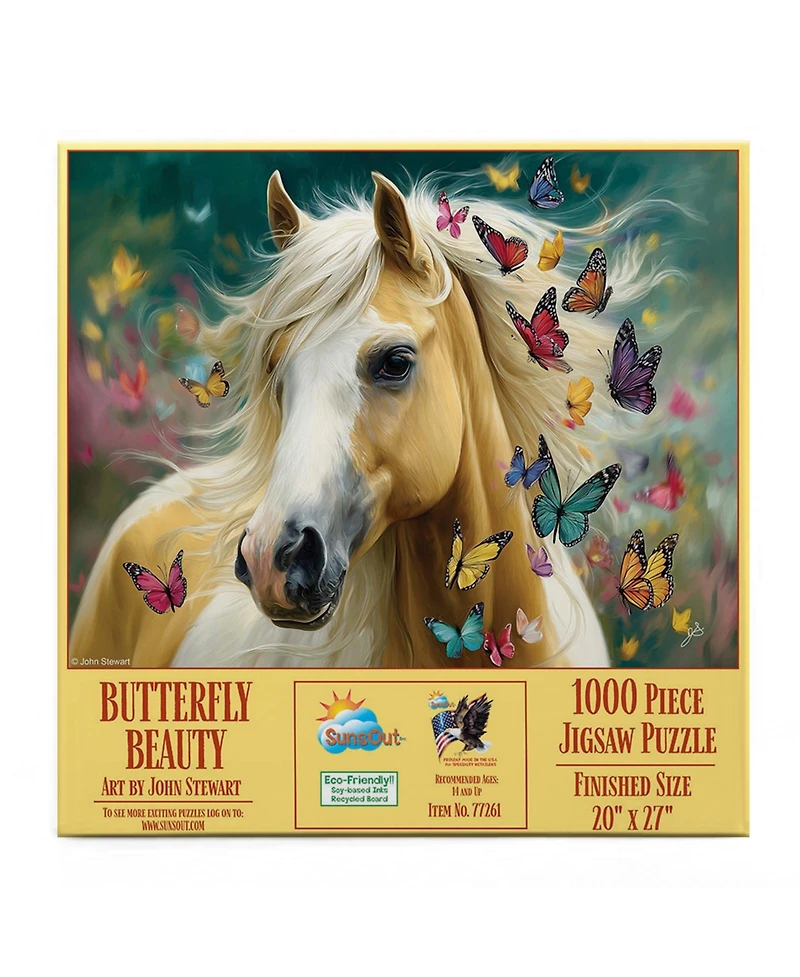 SunsOut Butterfly Beauty 1000 piece Jigsaw Puzzle for Adults