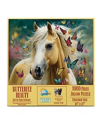 SunsOut Butterfly Beauty 1000 piece Jigsaw Puzzle for Adults