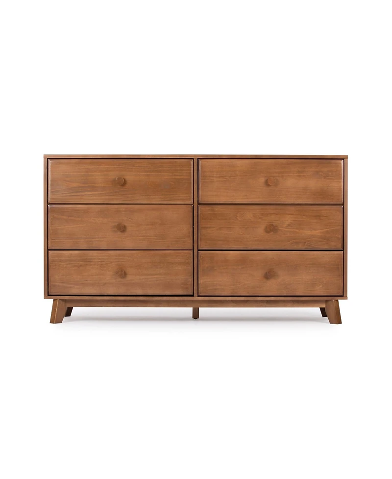 Max and Lily Solid Wood 6 Drawer Dresser