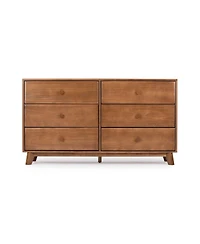 Max and Lily Solid Wood 6 Drawer Dresser