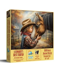 SunsOut A Cowboys Best Friend 500 piece Jigsaw Puzzle for Adults