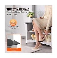 Sugift 32 in Wide Hall Tree Entryway Bench with Coat Hooks, Shoe Storage, and Padded Seat