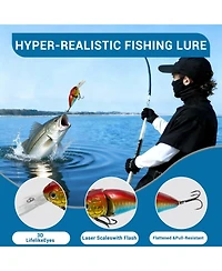 Gnuadz Fishing Lures Multi Jointed Swimbait Slow Sinking Bass Trout