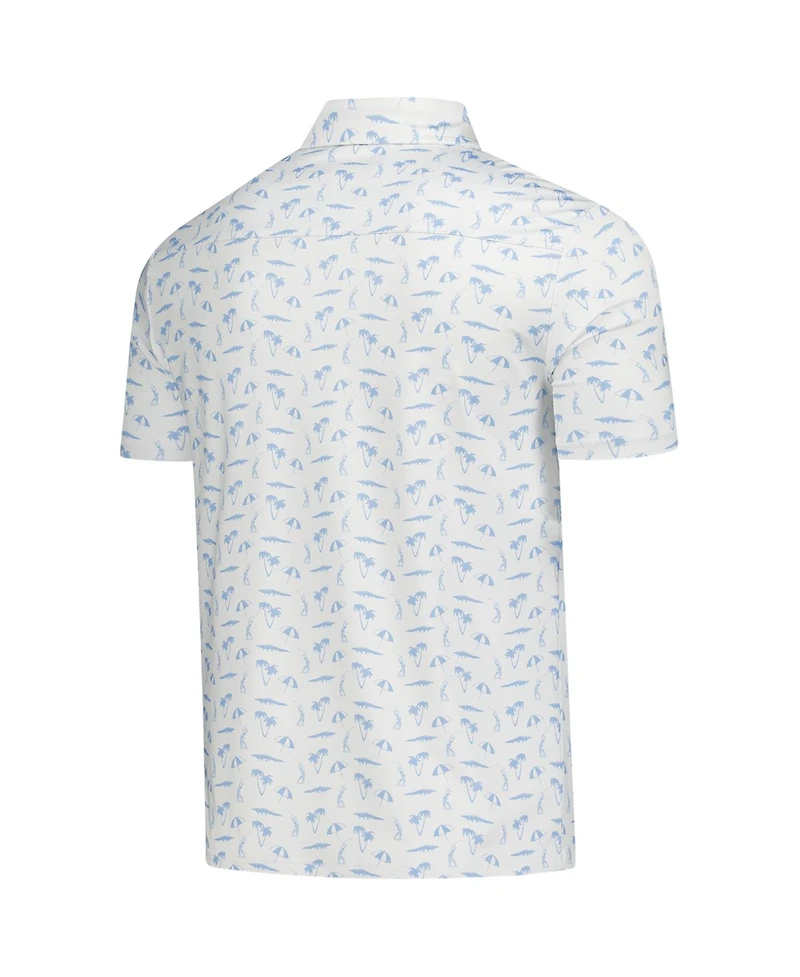 Flomotion Men's Cream Arnold Palmer Invitational Polo Shirt
