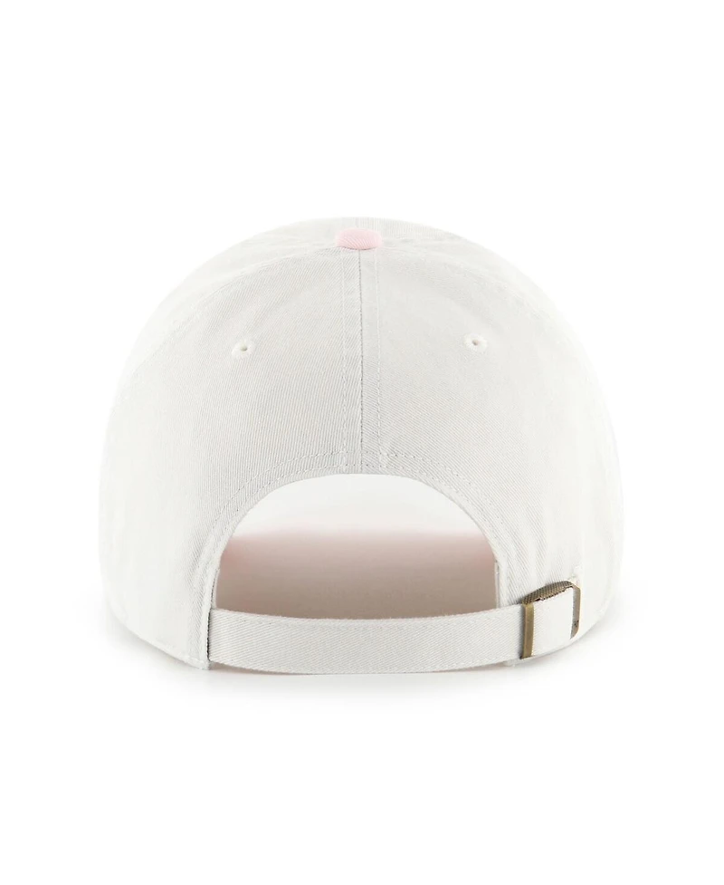 '47 Brand Women's White/Pink Los Angeles Dodgers Gelato Two-Tone Clean Up Adjustable Hat