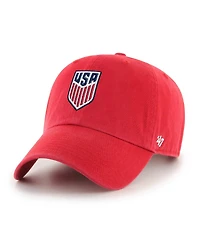 '47 Brand Men's Red Usmnt Crest Clean Up Adjustable Hat