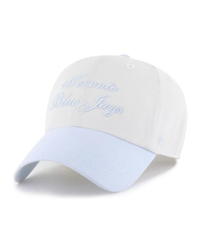 '47 Brand Women's White/Light Blue Toronto Blue Jays Gelato Two-Tone Clean Up Adjustable Hat