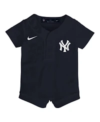 Nike Baby Boys and Girls Navy New York Yankees Alternate Replica Romper Jersey