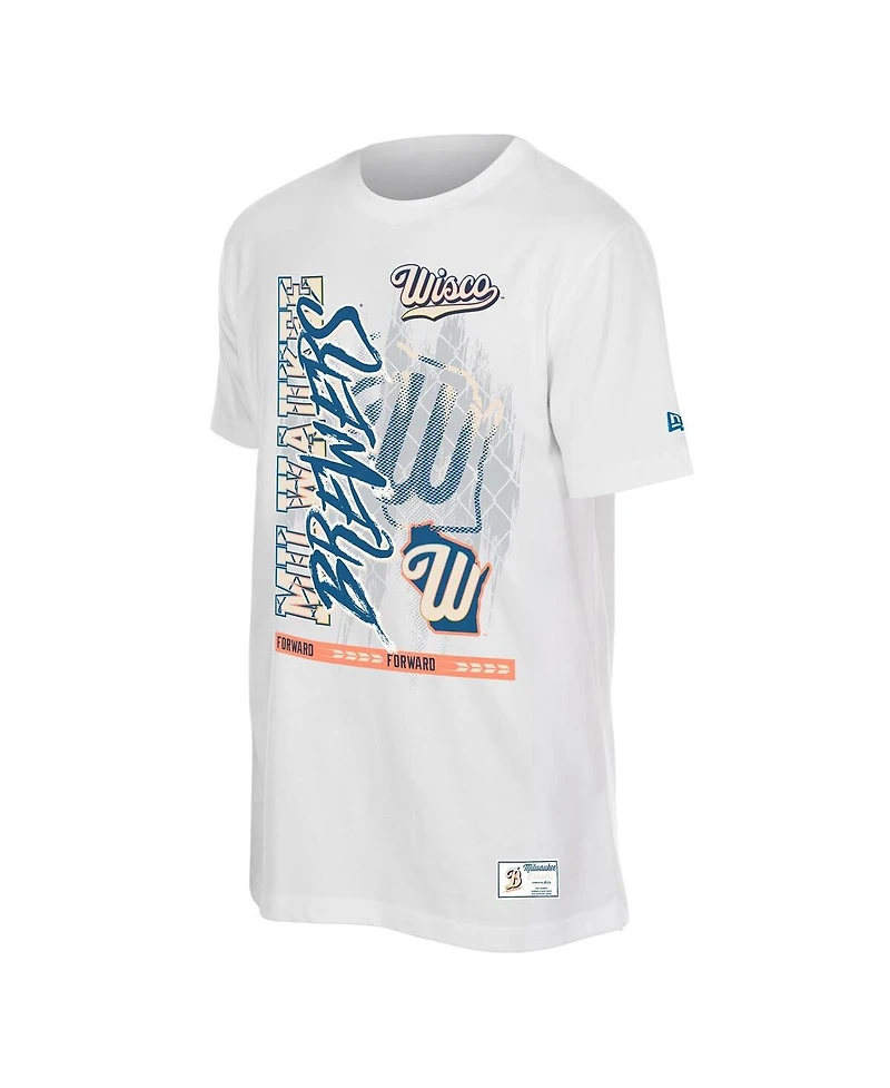 New Era Men's White Milwaukee Brewers 2026 City Connect Photo Real T-Shirt