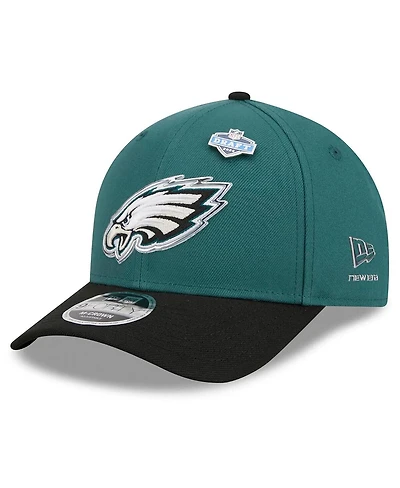 New Era Men's Midnight Green/Black Philadelphia Eagles 2026 Nfl Draft 9FORTY M-Crown Adjustable Hat