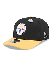 New Era Men's Black/Gold Pittsburgh Steelers 2026 Nfl Draft 9SEVENTY Adjustable Hat