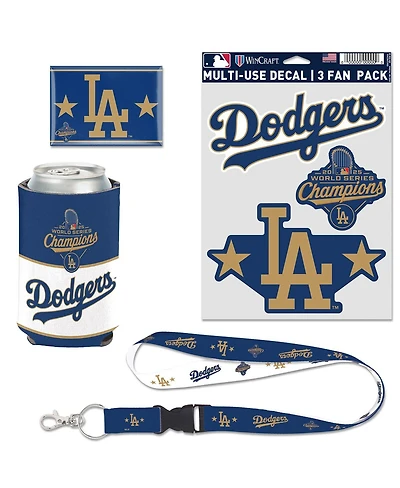 Wincraft Los Angeles Dodgers 2026 Gold Collection 4-Piece Fan Pack