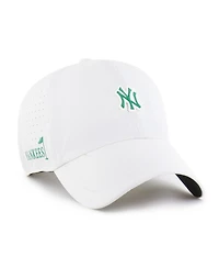 '47 Brand Men's White New York Yankees Elevated Greens Clean Up Adjustable Hat